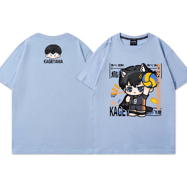 ハイキュー 影山 飛雄 かげやま とびお 可愛い Tシャツ メンズ